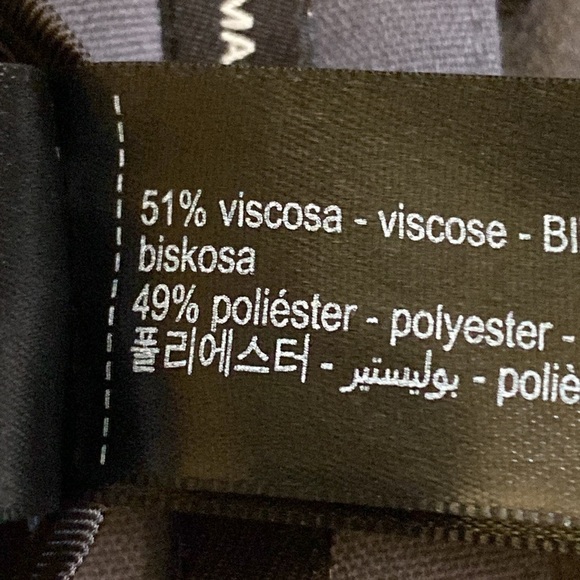 NWT. Massimo Dutti Studio Gray Viscose Blend Darted Wide-Leg Trousers. Size XS. - Picture 8 of 10